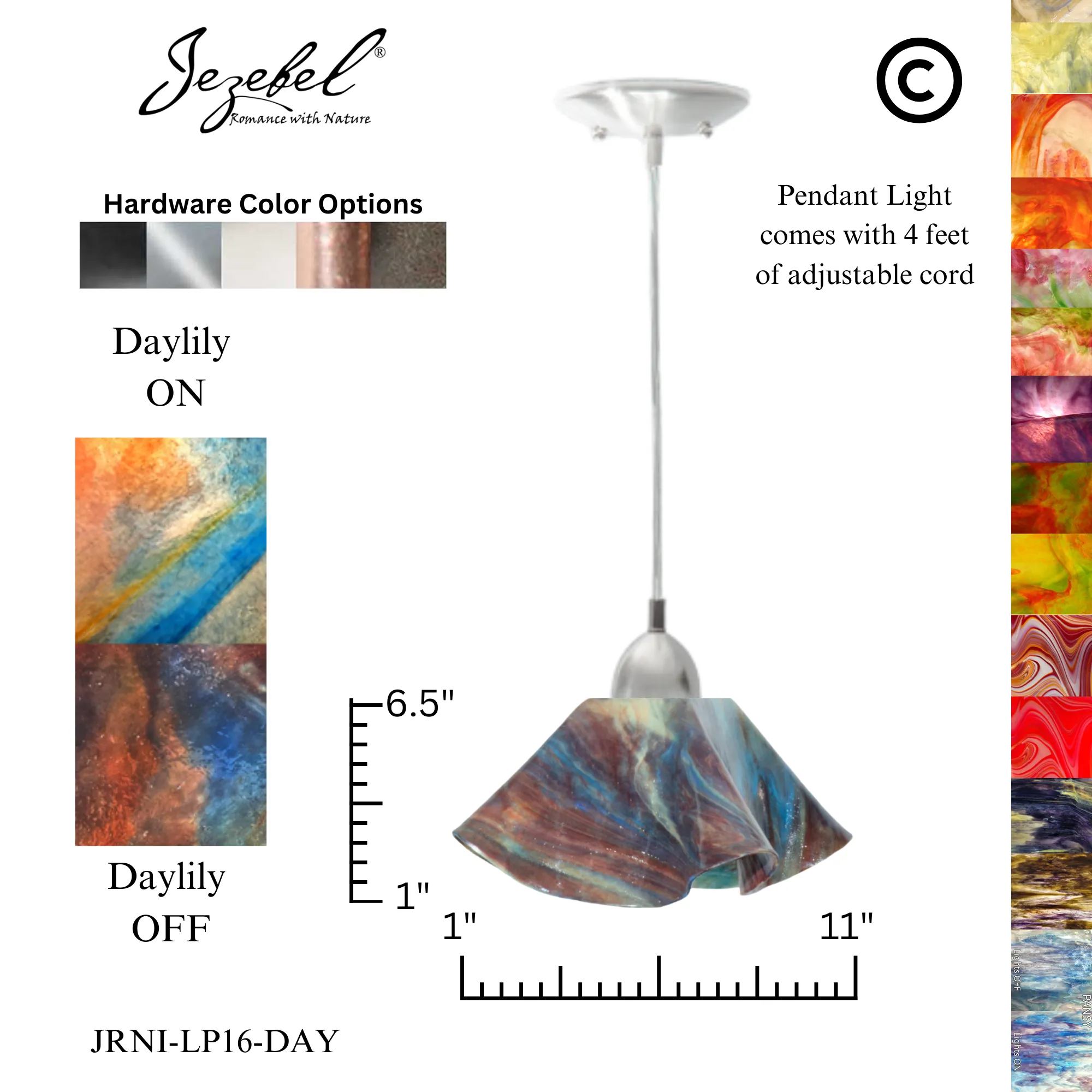 Jezebel Signature® Lily Pendant, Large