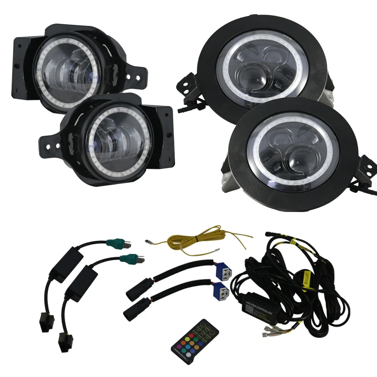 Race Sport RS LED Headlight & Fog Light Kit Jeep Wrangler JL (18-23) Chasing or Non-Chasing Version