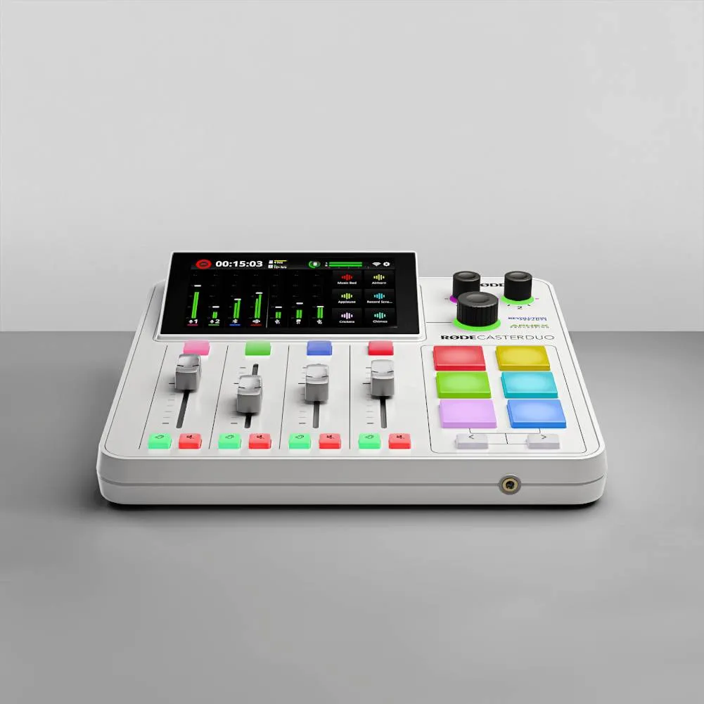 Rode RODECaster Duo Integrated Audio Production Studio (White)