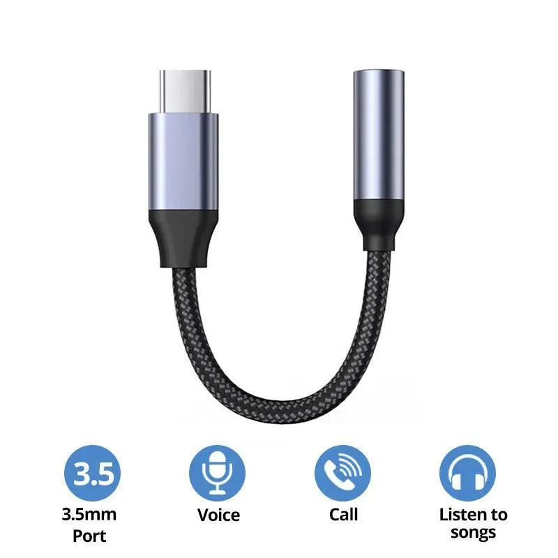 USB-C to 3.5mm Audio Adapter: Premium Sound for Samsung Xiaomi LG